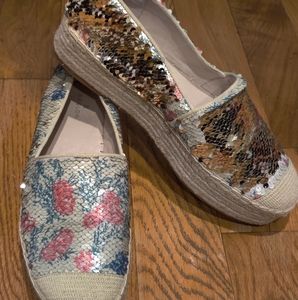 Caslon Collins Floral Espadrille Platform Slip-On